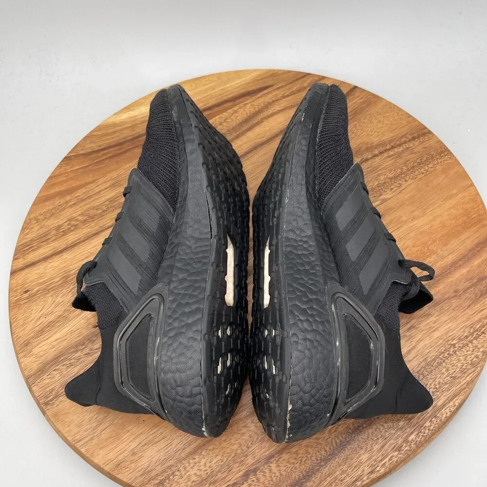 adidas Ultraboost 20 Shoes Mens Size 10.5 Triple Black Running Comfort Walking